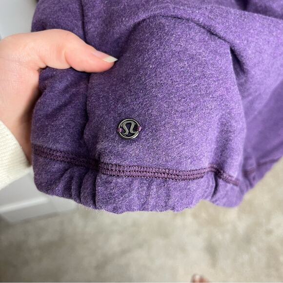 Lululemon Gratitude Wrap Purple Heathered Deep Zinfandel Jacket Size 2 - Picture 9 of 10